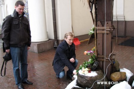 Кіраўніцтва БХД ушанавала памяць Адама Станкевіча (фота)