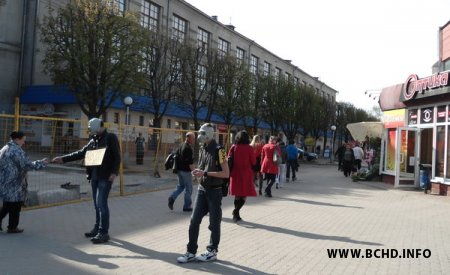 Моладзь БХД правяла антыядзерную акцыю ў Берасці (фота)