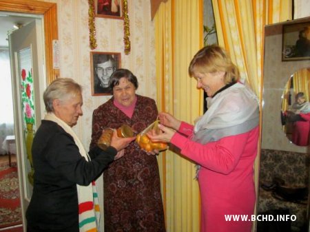 Бабруйскія актывісты адведалі хворую бабулю Васьковіча (фота)