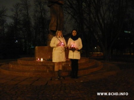Кіраўніцтва МХД усталявала знічы да помніка Тарасу Шаўчэнку (фота)
