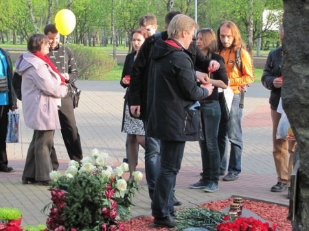 Актывісты БХД ушанавалі памяць ахвяраў аварыі на ЧАЭС (фота)