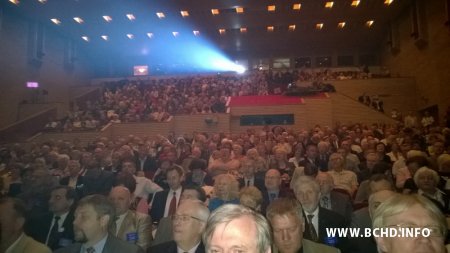 Дзяніс Садоўскі выступіў на з’ездзе Літоўскіх хрысціянскіх дэмакратаў (фота)