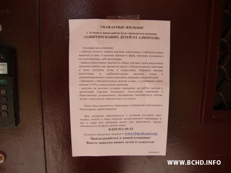 Акцыя ў Бабруйску: гараджанаў заклікалі падтрымаць антыалкагольную кампанію (фота)
