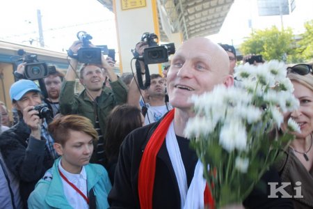 Кіраўніцтва БХД сустрэла Алеся Бяляцкага (фота)