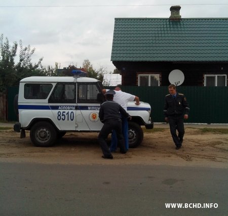 У Асіповічах затрымалі сябра БХД (фота)