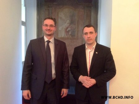 Павел Севярынец сустрэўся з вядучымі чэскімі палітыкамі і рэлігійнымі дзеячамі
