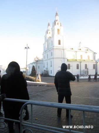 У Менску вернікаў на Раство не пускалі ў царкву