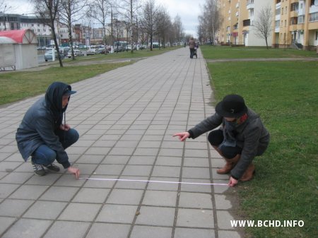 Уладам Віцебска не хапае 4,75 метра тратуара, каб зрабіць веладарожкі (фота)