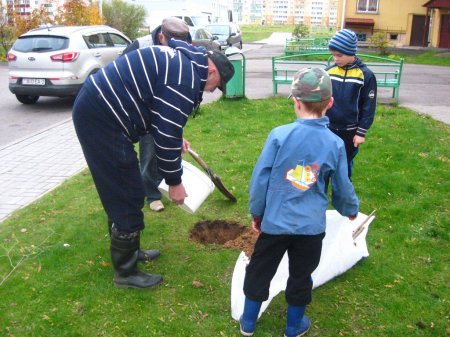У Віцебску пасадзілі дрэвы ў памяць Алеся Чаркашына і Міхася Жызнеўскага (фота)