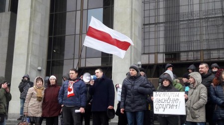 На Павла Северинца составили протокол за участие в акции предпринимателей