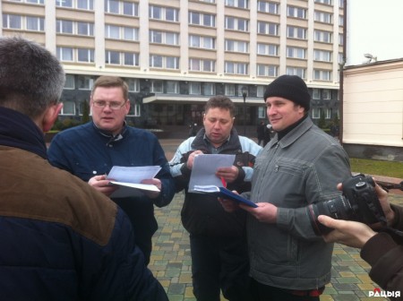 Акция протеста гродненских таксистов (фото)