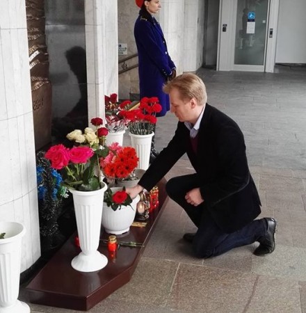 Кіраўніцтва БХД ушанавала памяць ахвяраў тэракту ў Менскім метро (фота)