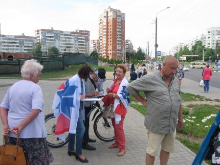 Таццяна Севярынец. Пікет – тэст на грамадзянскую сталасць (фота)