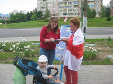 Таццяна Севярынец. Пікет – тэст на грамадзянскую сталасць (фота)