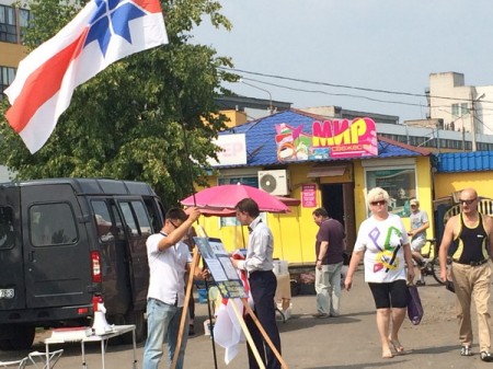 Правацэнтрысцкія пікеты ў Рагачове і Гомелі: нават аматары СССР клянуць дзеючую ўладу (фота)