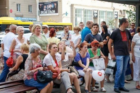 Правацэнтрысты правялі пікет незалежнасці ў Менску (фота)