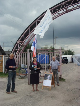 У Хоцімску толькі два дазволеныя месцы для пікетаў, на адно з іх кандыдата ад БХД не пусцілі (фота)