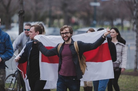 Митинг солидарности с Беларусью прошел в Филадельфии (фото)