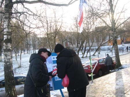 У Віцебску прайшлі першыя пікеты прамоўцы БХД Ірыны Захаравай (фота)