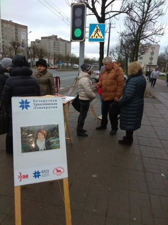 Святлана Няверка правяла ў Менску пікет за рэформу судовай сістэмы (фота, відэа)