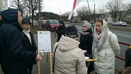 Святлана Няверка правяла ў Менску пікет за рэформу судовай сістэмы (фота, відэа)