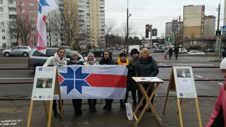 Святлана Няверка правяла ў Менску пікет за рэформу судовай сістэмы (фота, відэа)