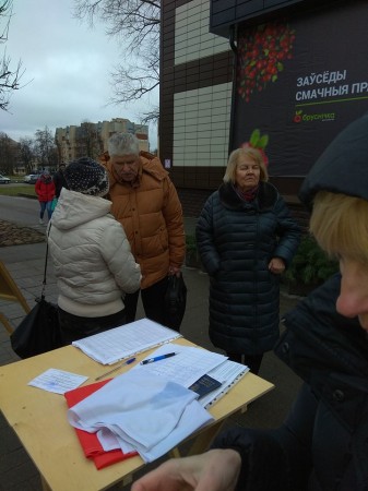 Святлана Няверка правяла ў Менску пікет за рэформу судовай сістэмы (фота, відэа)