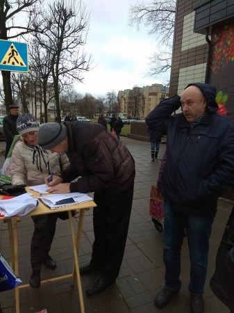 Святлана Няверка правяла ў Менску пікет за рэформу судовай сістэмы (фота, відэа)