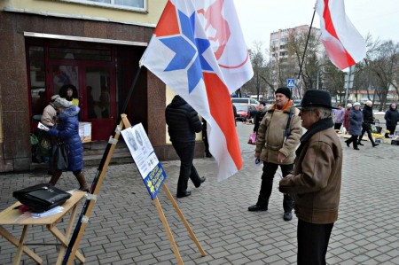 У Гародні прайшоў супольны пікет АГП і БХД