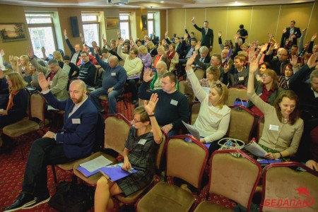 Павел Севярынец выступіў на з’ездзе Беларускай асацыяцыі журналістаў