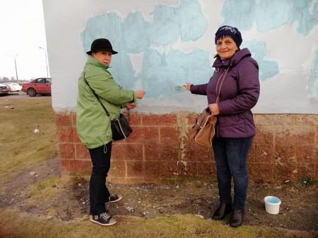 Віцебскія сябры БХД знішчалі рэкламу наркатычных інтэрнэт-крамаў (фота)