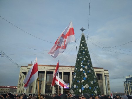 У Менску праходзіць акцыя пратэсту супраць інтэграцыі (фота)