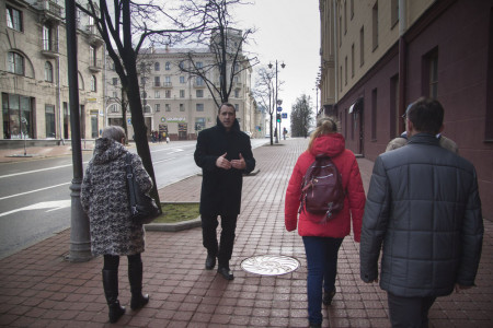 У Менску прайшла экскурсія па гістарычных мясцінах БХД (фота)