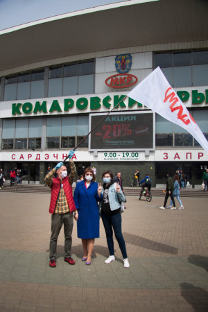 Прадстаўніца выбарчай камісіі папярэдзіла Вольгу Кавалькову за перадвыбарчы пікет (відэа, фота)