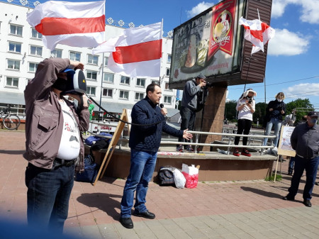 Выступ Паўла Севярынца на тысячным мітынгу ў Віцебску (відэа)